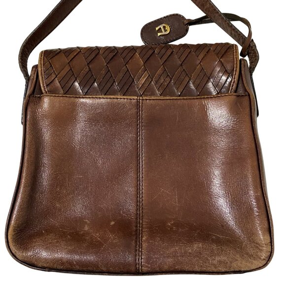 Vintage Etienne Aigner Brown Leather Crossbody Bag Purse Western Boho Preppy - Picture 2 of 12